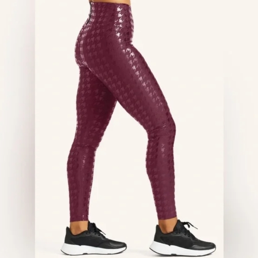 Peloton plump Houndstooth show up printed leggings xsmall